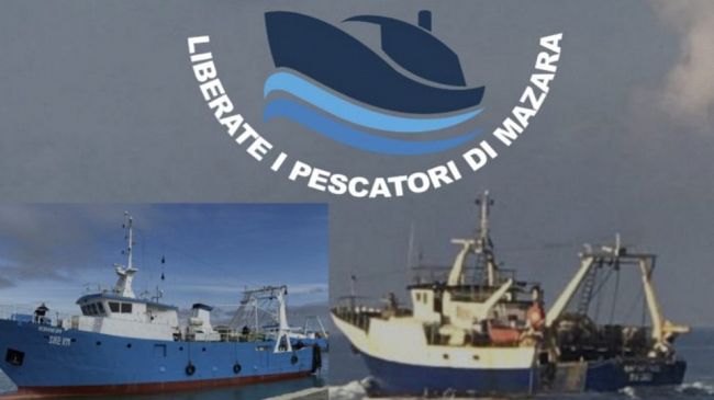 Pescherecci sequestrati: dal governo Musumeci 100mila euro per i familiari dei marittimi