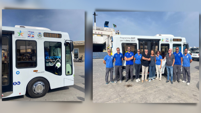 Arriva a Favignana il bus elettrico per gli studenti