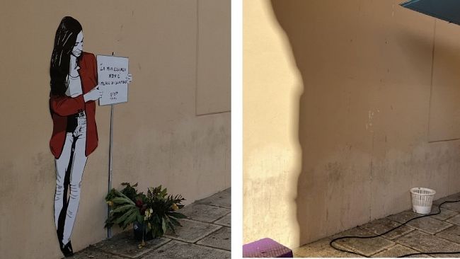 Marsala, mistero e amarezza per la cancellazione del murales dedicato a Marisa Leo
