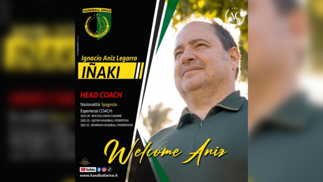 Nuovo allenatore all'Handball Erice