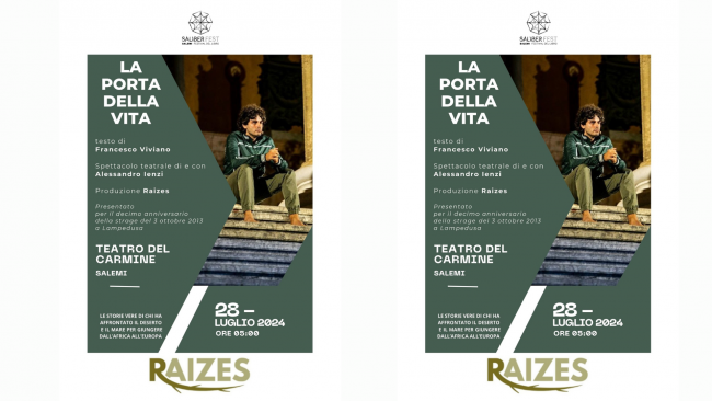 Salemi, spettacolo all’alba al Salìber Fest. Alessandro Ienzi racconta la tragedia dei migranti