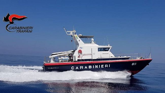 Trapani: prodotti ittici non tracciati. Sanzioni dei carabinieri della motovedetta