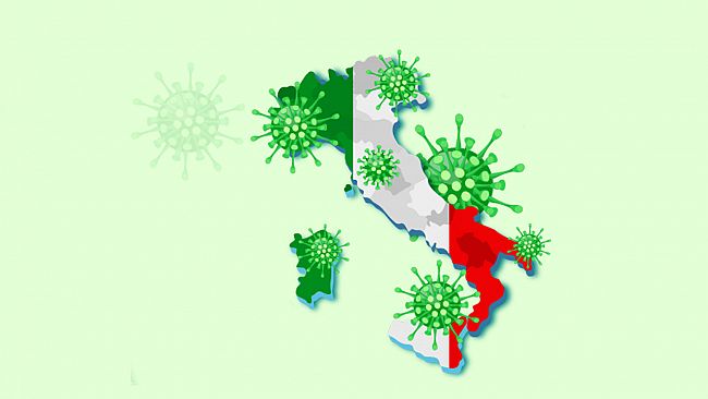 E le regioni, causa contagi covid in aumento, ritornano a colori