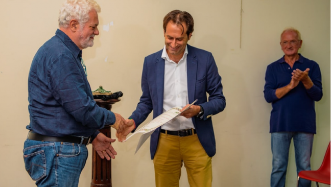 San Cataldo. Donata al Comune scultura di Franco Molteni