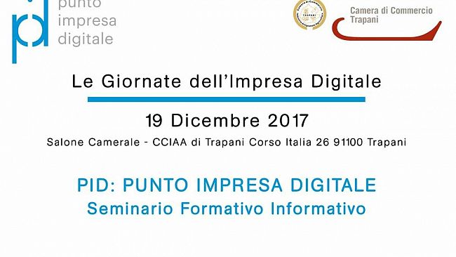 Trapani, Le giornate dell’impresa Digitale il 19 dicembre