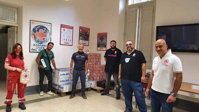 Trapani Comix, donati beni di prima necessità alla Croce Rossa