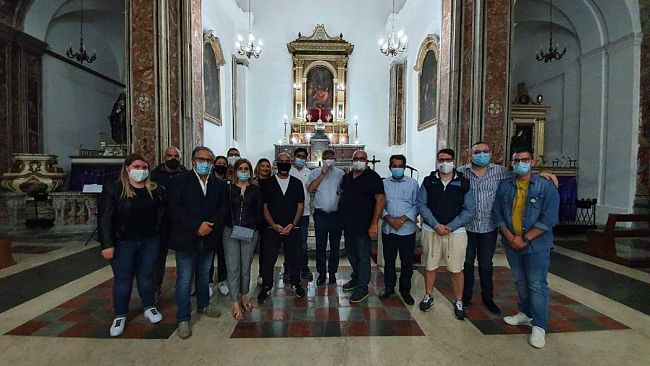 Unione Maestranze, visita del Priore dell’Arciconfraternita del Carmine di Taranto