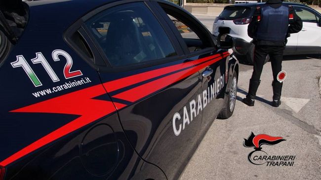 Erice e Paceco, i Carabinieri arrestato due persone