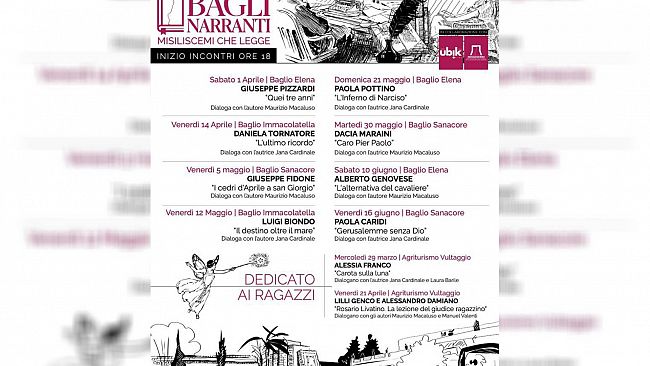 Misiliscemi, al via una rassegna letteraria dedicata a grandi e piccini