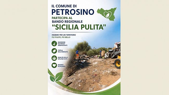 Petrosino partecipa al bando Sicilia Pulita contro i rifiuti e il degrado
