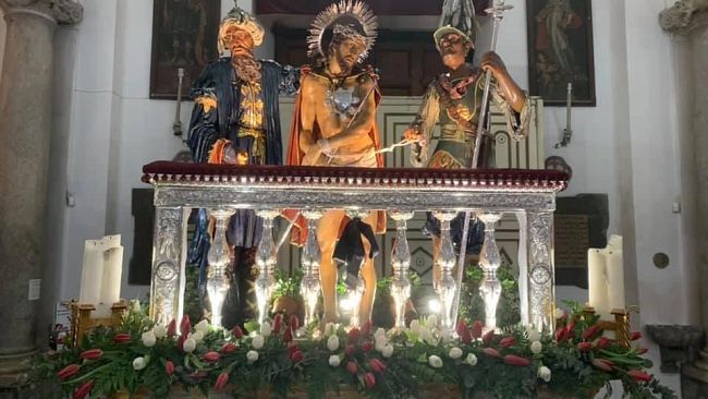 Lavori in corso per la processione dei Misteri 2022