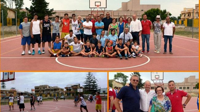 Mazara, aperto e fruibile il campo di basket all’aperto di via Peppino Impastato