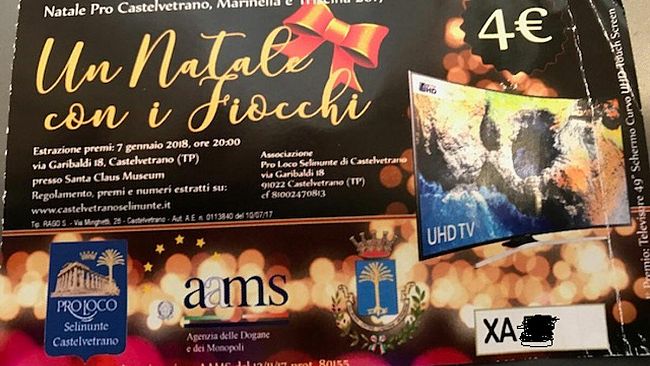Lotteria “Un Natale con i fiocchi”. Ecco i biglietti vincenti