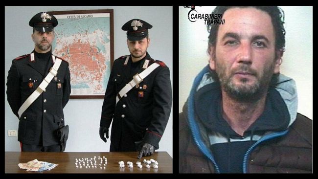 Nascondeva droga all’interno dell’abitazione. 38enne alcamese arrestato dai Carabinieri