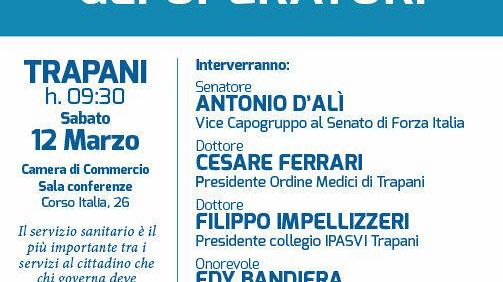 TRAPANI – Sabato 12 marzo convegno “Emergenza sanità”
