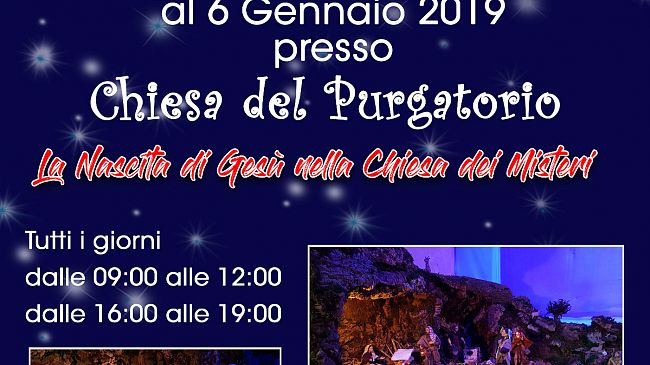 Torna il tradizionale presepe della Chiesa delle Anime Sante del Purgatorio. Quando visitarlo…