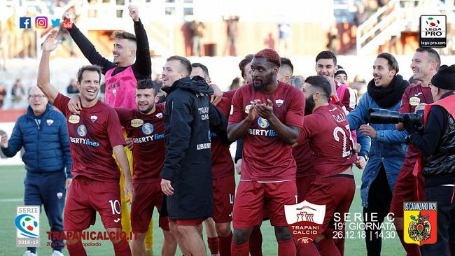 Rimonta Trapani. Battuto il Catanzaro