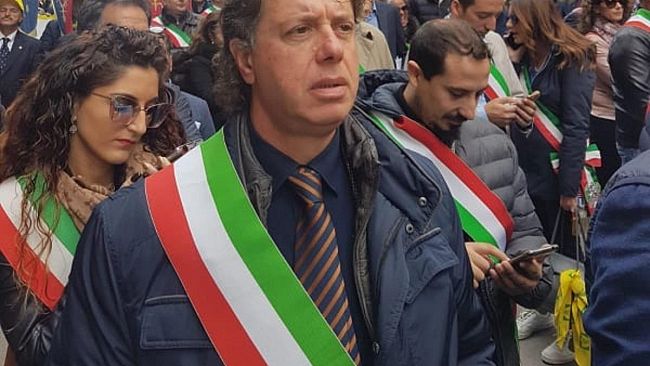 Il sindaco Castiglione alla manifestazione Coldiretti in difesa dei giovani agricoltori