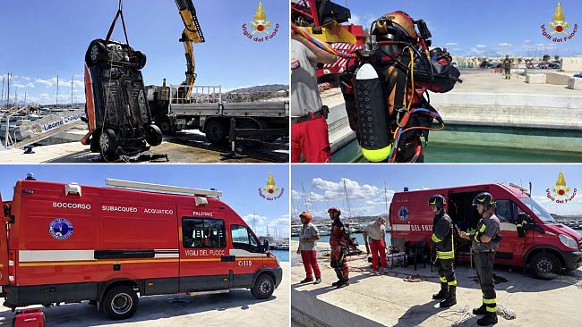 castellammare-del-golfo-recuperata-lautomobile-caduta-nel-porto-salvi-i-due-occupanti-nella-notte