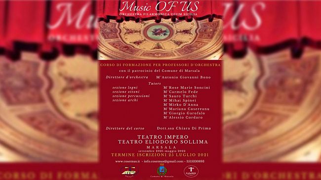 Marsala, bando “Cosemus” per professori d’orchestra