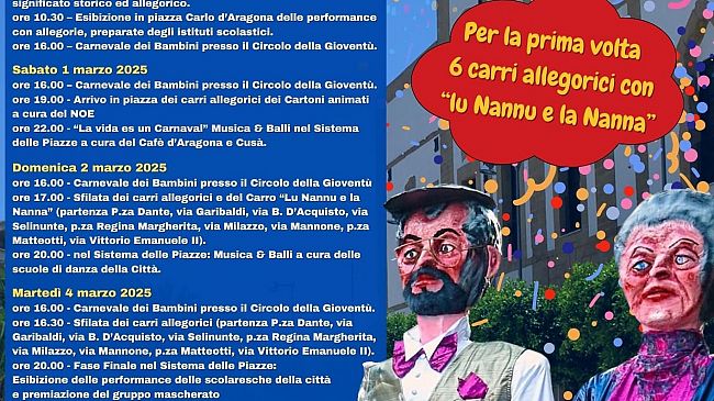 Stamattina torna il Carnevale a Castelvetrano: Festeggiamenti dopo 8 anni