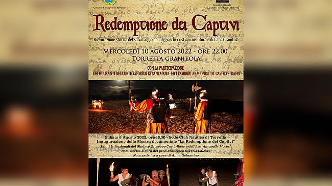 Torretta Granitola, il 10 agosto rievocazione storica “Redemptione dei Captivi
