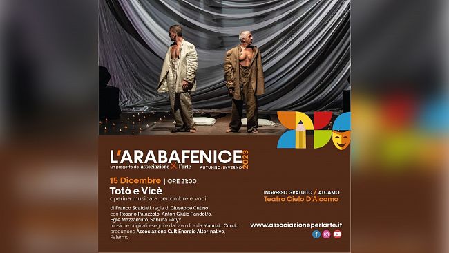 Alcamo: appuntamento teatrale del 15 dicembre. Ingresso gratuito