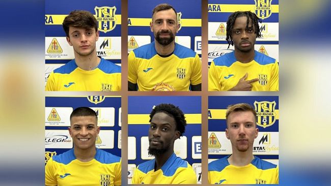 Mazara Calcio, presentati ufficialmente sei nuovi giocatori  