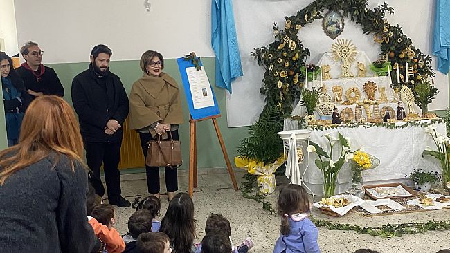 ​Benedizione dell’Altare di San Giuseppe presso il plesso Nino Atria dell'ic Di Matteo