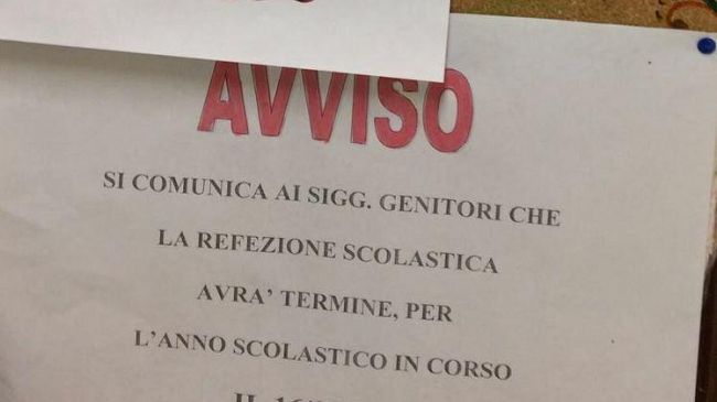 Mensa scolastica, Amministrazione replica ma il problema resta