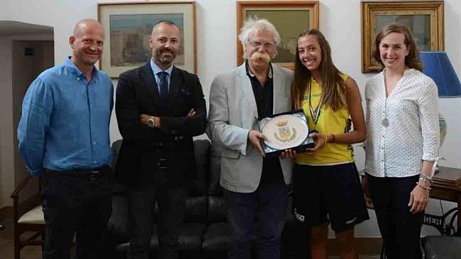 Mazara, incontro ieri con la pallavolista Morgana Giubilato