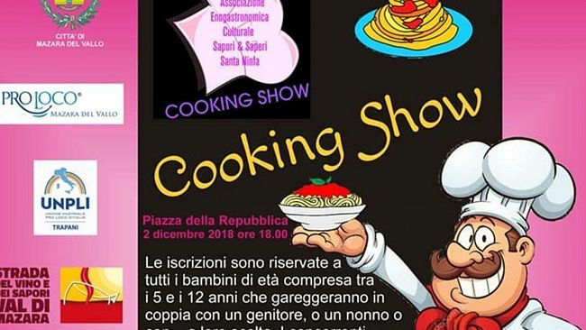 Domenica 2 Dicembre 2018 Cooking Show in Piazza della Repubblica