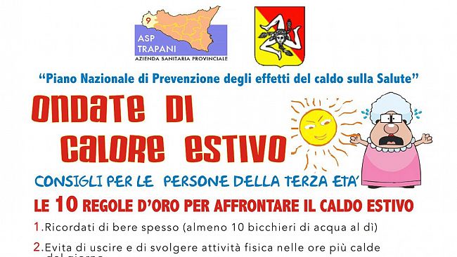 Parte il Piano operativo dell’ASP per la prevenzione degli effetti delle “Ondate di calore – estate 2018”