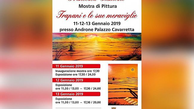 A Palazzo Cavaretta la mostra “Trapani e le sue meraviglie”