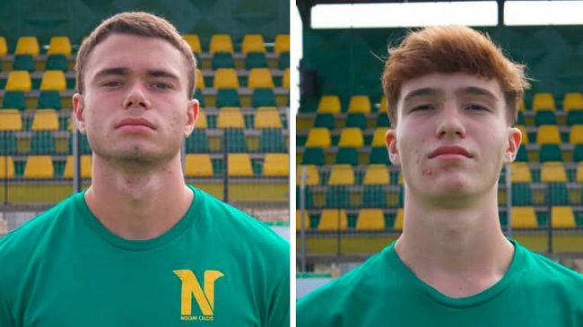 I giovani calciatori mazaresi Biagio Veltri e Antonino Stradella dagli Allievi Regionali al Niscemi in Eccellenza 
