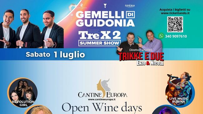Cantine Europa, III edizione “Open Wine Days” 