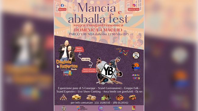 A Vita arriva “Mancia e Abballa Fest”: la prima sagra enogastronomica tra gusto, tradizione e divertimento