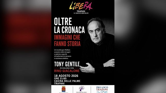 Tony Gentile a Trapani con “Oltre la cronaca”: immagini che hanno fatto la storia