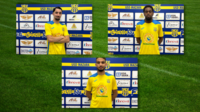 USD Mazara, tre nuovi arrivi per i canarini