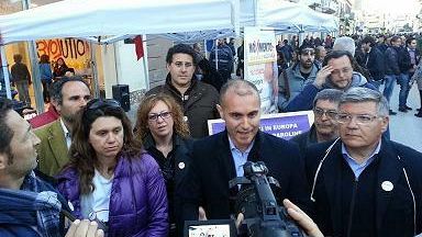 I candidati alle amministrative e i candidati Corrao e Sobbrio alle elezioni europee del M5S hanno incontrato i cittadini al gazebotour