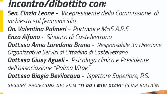 Stop al femminicidio, stop alla violenza sulle donne. L’amministrazione organizza un incontro per domenica 29 settembre