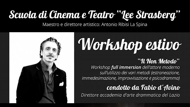 Trapani, recitazione: torna Fabio D’avino e il suo workshop sul “Non metodo”