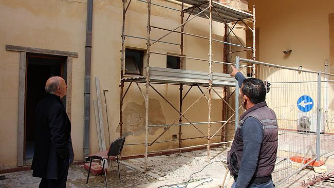 Marsala: avviati lavori per la collocazione dell’ascensore nei locali dell’ex scuola Crimi
