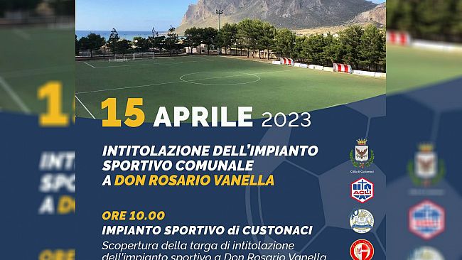 Custonaci, l'impianto sportivo sarà dedicato a Don Rosario Vanella