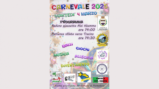 Pantelleria si prepara a festeggiare il Carnevale 2025 