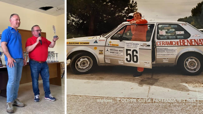 Celebrazione storica a Partanna: targa di riconoscimento a Franco Ciolino, primo vincitore di slalom in Sicilia