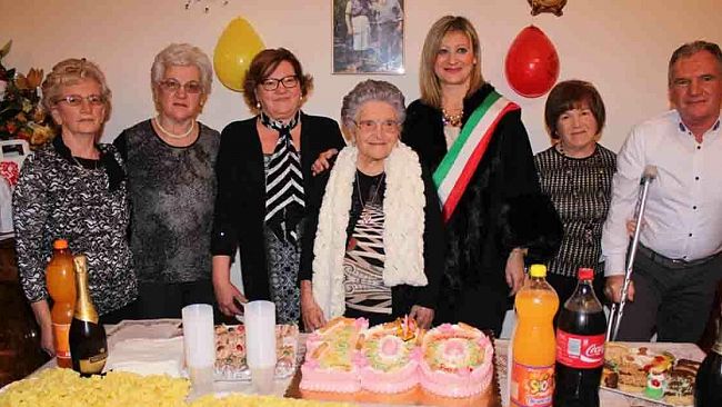 Mazara, celebra il secolo di vita della signora Brigida Giordano