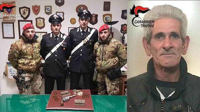 Alcamo, arrestato pregiudicato per detenzione illegale di arma da fuoco