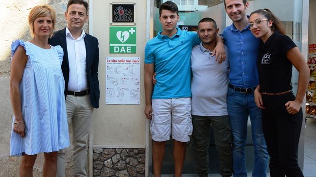 Mazara, Defibrillatore ad uso pubblico collocato dal Cafè Gabè in C/so Umberto I