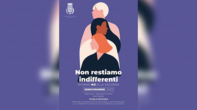 Il Comune di Favignana lancia la campagna “Non restiamo indifferenti, diciamo no alla violenza”